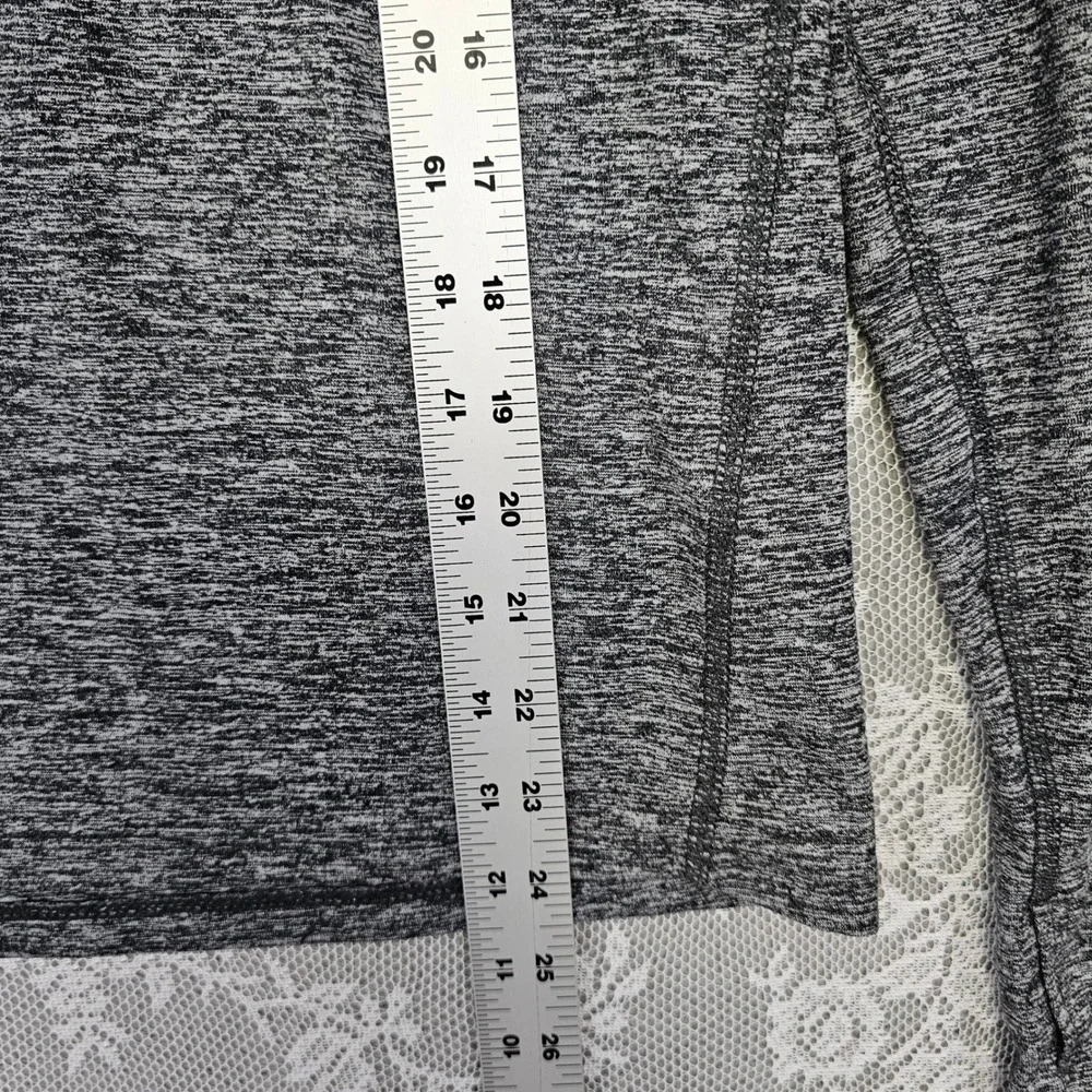Nike Running Dri Fit Half Zip Pullover Long Sleeve Top Gray Womens Small Workout